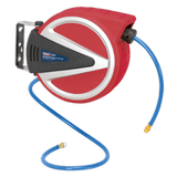Sealey SA812 Retractable Air Hose Reel 12m 6.5mm ID - PU Hose - SA812 - Sealey Tools UK - Workshop Tool Storage