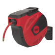 Sealey SA822 Air Hose Reel Auto - Rewind Control 15m 10mm ID - Rubber Hose - SA822 - Sealey Tools UK - Workshop Tool Storage