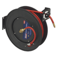Sealey SA85 Retractable Air Hose Steel Reel 20m 10mm ID Rubber Hose - SA85 - Sealey Tools UK - Workshop Tool Storage