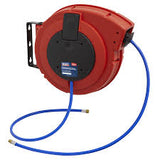 Sealey SA895 Retractable Air Hose Reel HD Mechanism 10m 10mm ID PU Hose - SA895 - Sealey Tools UK - Workshop Tool Storage