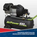 Sealey SAC10030VE Compressor 100ltr V - Twin Direct Drive 3hp - Direct Drive - SLY-18904 - Sealey Tools UK - Workshop Tool Storage