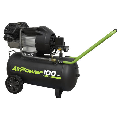 Sealey SAC10030VE Compressor 100ltr V - Twin Direct Drive 3hp - Direct Drive - SLY-18904 - Sealey Tools UK - Workshop Tool Storage