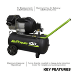 Sealey SAC10030VE Compressor 100ltr V - Twin Direct Drive 3hp - Direct Drive - SLY-18904 - Sealey Tools UK - Workshop Tool Storage