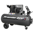 Sealey SAC3203B Air Compressor 200L Belt Drive 3hp with Front Control Panel - SAC3203B - Sealey Tools UK - Workshop Tool Storage