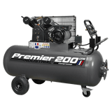 Sealey SAC3203B Air Compressor 200L Belt Drive 3hp with Front Control Panel - SAC3203B - Sealey Tools UK - Workshop Tool Storage