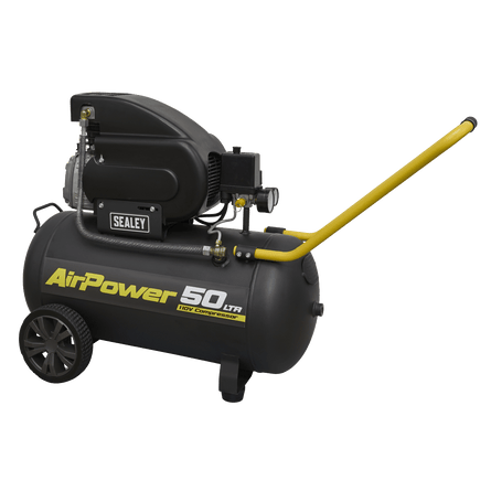 Sealey SAC5020E110V Air Compressor 50L Direct Drive 2hp 110V - SAC5020E110V - Sealey Tools UK - Workshop Tool Storage