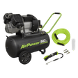 Sealey SAC5030VEKIT 50L Direct Drive V - Twin Air Compressor 3hp with Air Accessory Kit - SAC5030VEKIT - Sealey Tools UK - Workshop Tool Storage