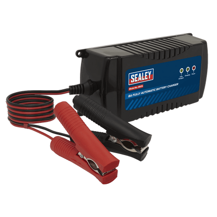 Sealey SBC8 Battery Charger & Maintainer 12V 8A Automatic - SBC8 - Sealey Tools UK - Workshop Tool Storage