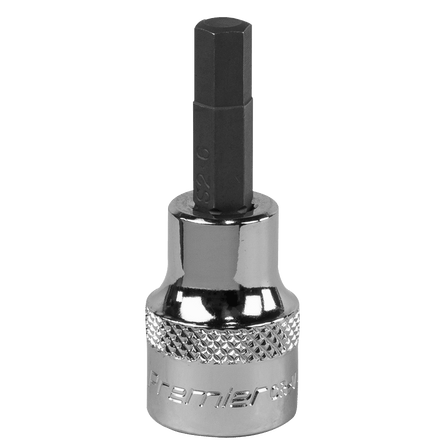 Sealey SBH009 Hex Socket Bit 6mm 3/8"Sq Drive - SBH009 - Sealey Tools UK - Workshop Tool Storage