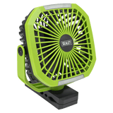 Sealey SCF8WL 8" Portable Clip Fan with Worklight - SCF8WL - Sealey Tools UK - Workshop Tool Storage