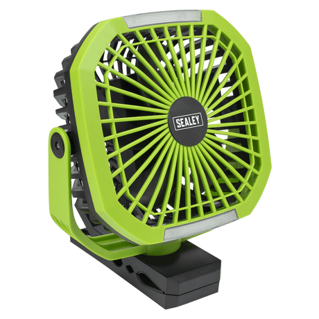 Sealey SCF8WL 8" Portable Clip Fan with Worklight - SCF8WL - Sealey Tools UK - Workshop Tool Storage