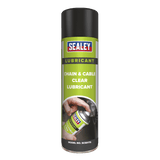 Sealey SCS017S Chain & Cable Clear Lubricant 500ml - SCS017S - Sealey Tools UK - Workshop Tool Storage