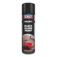 Sealey SCS025 Black Gloss Paint 500ml Pack of 6 - SCS025 - Sealey Tools UK - Workshop Tool Storage