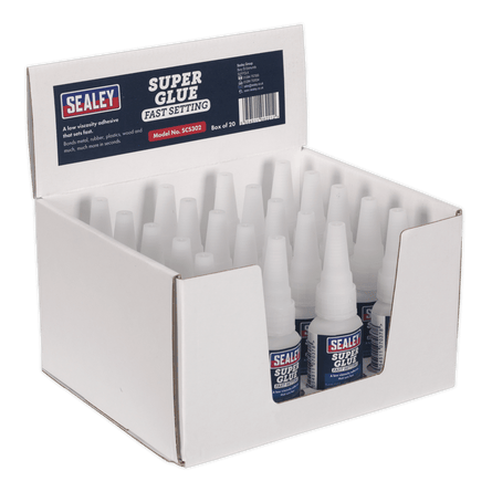 Sealey SCS302 Super Glue Fast Setting 20g Pack of 20 - SCS302 - Sealey Tools UK - Workshop Tool Storage