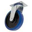 Sealey SCW3100SPEM Heavy - Duty Blue Elastic Rubber Swivel Castor Wheel 100mm - Trade - SCW3100SPEM - Sealey Tools UK - Workshop Tool Storage