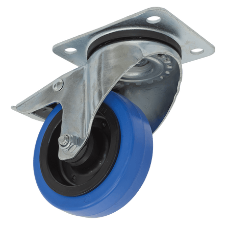 Sealey SCW3100SPL Castor Wheel Swivel Plate with Total Lock 100mm - SCW3100SPL - Sealey Tools UK - Workshop Tool Storage