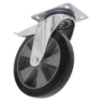 Sealey SCW5152SPLEM Heavy - Duty Rubber Castor Wheel Swivel with Total Lock 152mm - Trade - SCW5152SPLEM - Sealey Tools UK - Workshop Tool Storage