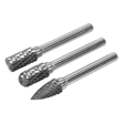 Sealey SDBK3 Tungsten Carbide Rotary Burr Set 3pc - SDBK3 - Sealey Tools UK - Workshop Tool Storage