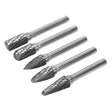Sealey SDBK5 Tungsten Carbide Rotary Burr Set 5pc - SDBK5 - Sealey Tools UK - Workshop Tool Storage