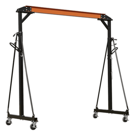 Sealey SG1000 Portable Gantry Crane Adjustable 1tonne - SG1000 - Sealey Tools UK - Workshop Tool Storage