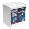 Sealey SGC12 Grease Cartridge EP2 Lithium 400g Pack of 12 - SGC12 - Sealey Tools UK - Workshop Tool Storage