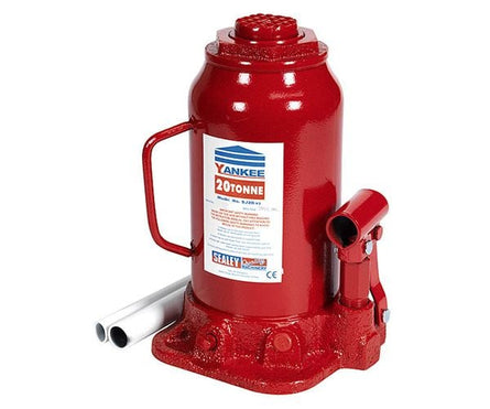 Sealey SJ20 Bottle Jack 20tonne - Single Stage - SLY-9352 - Sealey Tools UK - Workshop Tool Storage