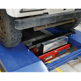 Sealey SJBEX200 Jacking Beam 2tonne with Arm Extenders & Flat Roller Supports - Jacking Beams - SLY-11257 - Sealey Tools UK - Workshop Tool Storage