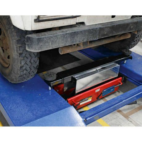 Sealey SJBEX200 Jacking Beam 2tonne with Arm Extenders & Flat Roller Supports - Jacking Beams - SLY-11257 - Sealey Tools UK - Workshop Tool Storage