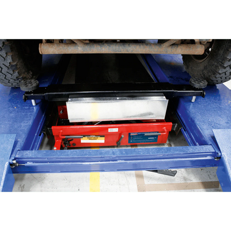 Sealey SJBEX200 Jacking Beam 2tonne with Arm Extenders & Flat Roller Supports - Jacking Beams - SLY-11257 - Sealey Tools UK - Workshop Tool Storage