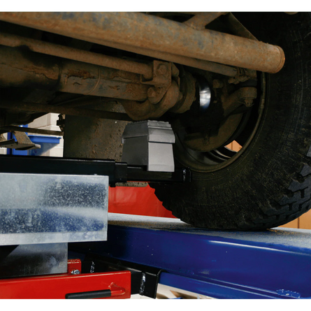 Sealey SJBEX200 Jacking Beam 2tonne with Arm Extenders & Flat Roller Supports - Jacking Beams - SLY-11257 - Sealey Tools UK - Workshop Tool Storage