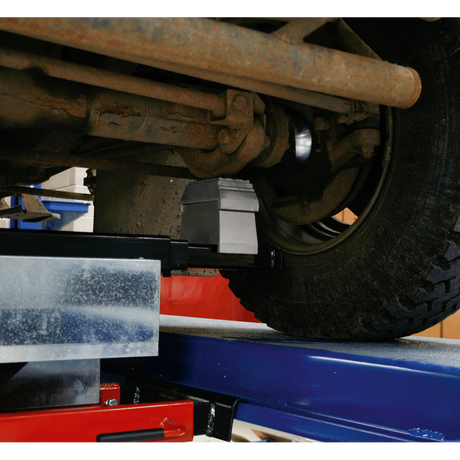 Sealey SJBEX200 Jacking Beam 2tonne with Arm Extenders & Flat Roller Supports - Jacking Beams - SLY-11257 - Sealey Tools UK - Workshop Tool Storage