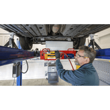 Sealey SJBEX200A Air Jacking Beam 2tonne with Arm Extenders & Flat Roller Supports - SJBEX200A - Sealey Tools UK - Workshop Tool Storage