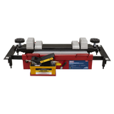 Sealey SJBEX200A Air Jacking Beam 2tonne with Arm Extenders & Flat Roller Supports - SJBEX200A - Sealey Tools UK - Workshop Tool Storage