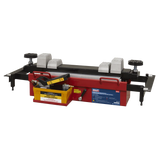 Sealey SJBEX200A Air Jacking Beam 2tonne with Arm Extenders & Flat Roller Supports - SJBEX200A - Sealey Tools UK - Workshop Tool Storage