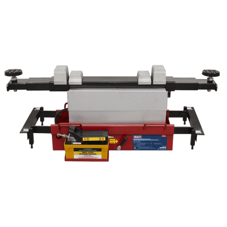 Sealey SJBEX200A Air Jacking Beam 2tonne with Arm Extenders & Flat Roller Supports - SJBEX200A - Sealey Tools UK - Workshop Tool Storage