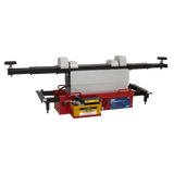 Sealey SJBEX200A Air Jacking Beam 2tonne with Arm Extenders & Flat Roller Supports - SJBEX200A - Sealey Tools UK - Workshop Tool Storage