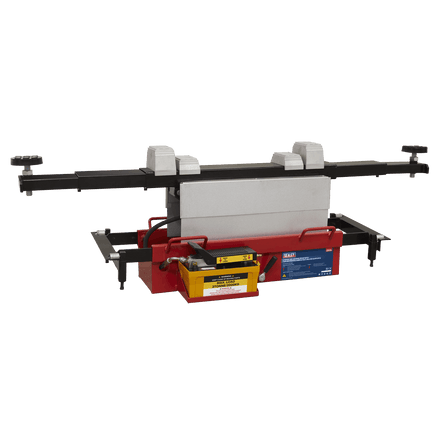 Sealey SJBEX200A Air Jacking Beam 2tonne with Arm Extenders & Flat Roller Supports - SJBEX200A - Sealey Tools UK - Workshop Tool Storage