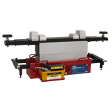 Sealey SJBEX200A Air Jacking Beam 2tonne with Arm Extenders & Flat Roller Supports - SJBEX200A - Sealey Tools UK - Workshop Tool Storage