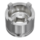 Sealey SMC19 Motorcycle Swingarm Locknut Socket 4 - Pin 43mm - SMC19 - Sealey Tools UK - Workshop Tool Storage