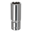 Sealey SP3817D WallDrive® Socket 17mm Deep 3/8"Sq Drive Fully Polished - SP3817D - Sealey Tools UK - Workshop Tool Storage