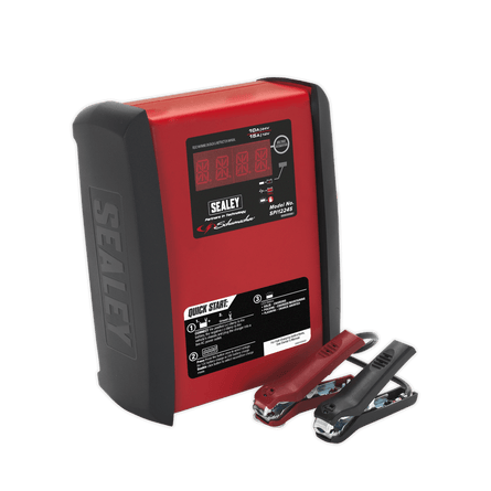 Sealey SPI1224S Schumacher® Intelligent Speed Charge Battery Charger 12V 15A/24V 10A - SPI1224S - Sealey Tools UK - Workshop Tool Storage