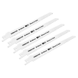 Sealey SRBR611DF Reciprocating Saw Blade Wood & Nail 150mm 6tpi - Pack of 5 - SRBR611DF - Sealey Tools UK - Workshop Tool Storage