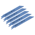 Sealey SRBR622AF Reciprocating Saw Blade Metal 150mm 24tpi - Pack of 5 - SRBR622AF - Sealey Tools UK - Workshop Tool Storage