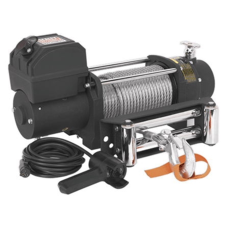 Sealey SRW5450 Self - Recovery Winch 5450kg (12000lb) Line Pull 12V - SRW5450 - Sealey Tools UK - Workshop Tool Storage