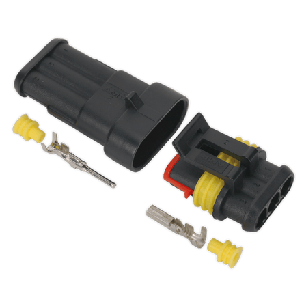 Sealey SSC3MF Superseal Male & Female Connector 3 - Way - SSC3MF - Sealey Tools UK - Workshop Tool Storage