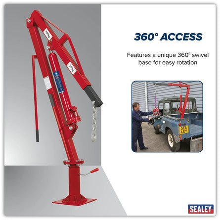 Sealey SSC750 Static Mounted Crane 750kg - SSC750 - Sealey Tools UK - Workshop Tool Storage
