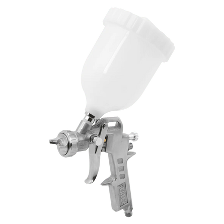 Sealey SSG503 Spray Gun Gravity Feed 1.5mm Set - Up - SSG503 - Sealey Tools UK - Workshop Tool Storage