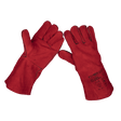 Sealey SSP141 Leather Welding Gauntlets Lined Pair - SSP141 - Sealey Tools UK - Workshop Tool Storage