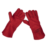 Sealey SSP141 Leather Welding Gauntlets Lined Pair - SSP141 - Sealey Tools UK - Workshop Tool Storage