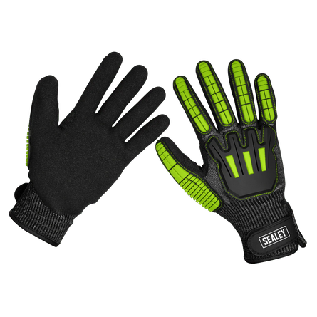 Sealey SSP39L Cut & Impact Resistant Gloves - Large - Pair - SSP39L - Sealey Tools UK - Workshop Tool Storage